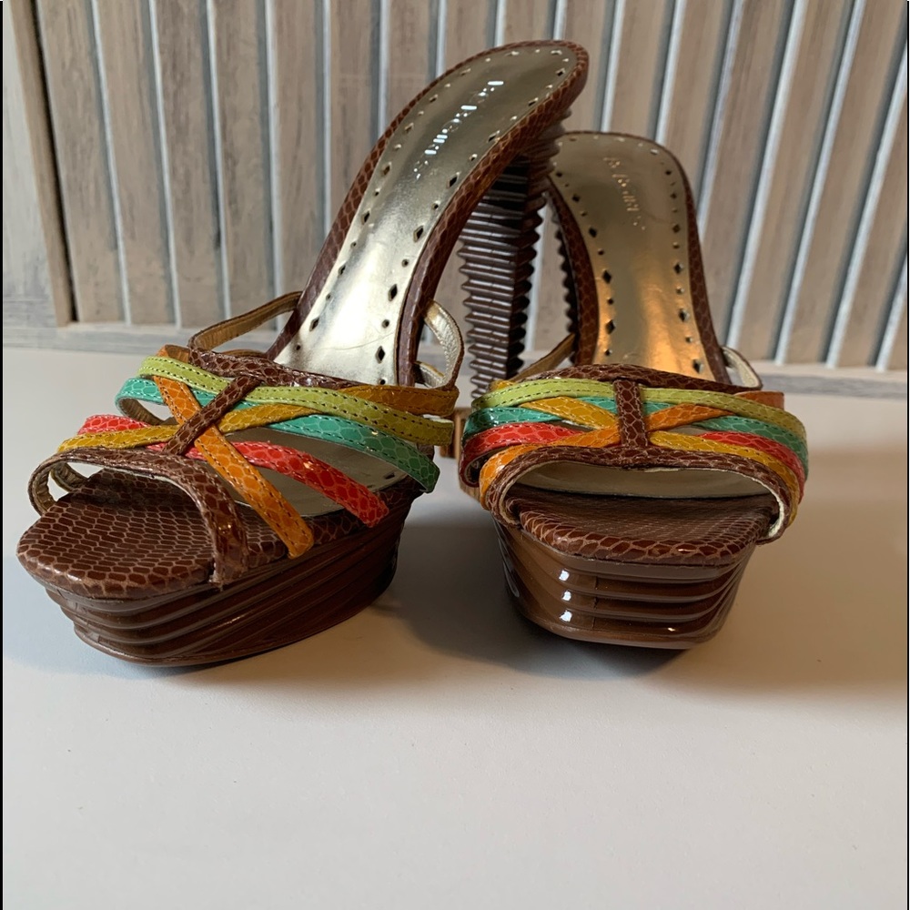 BCBGirls multi colored heels